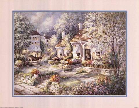 Framed Flower Shop Print