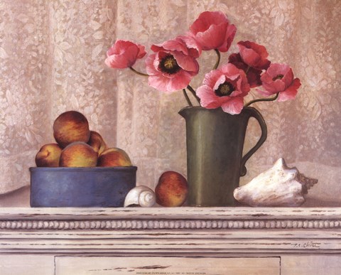 Poppies, Peaches And Shells by T.C. Chiu
