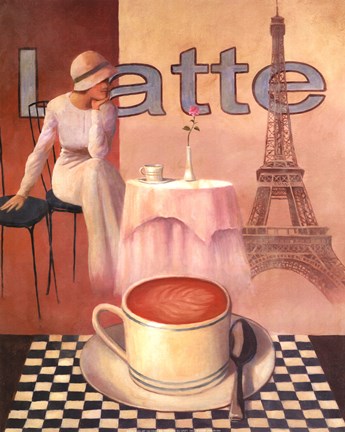 Framed Latte - Paris Print