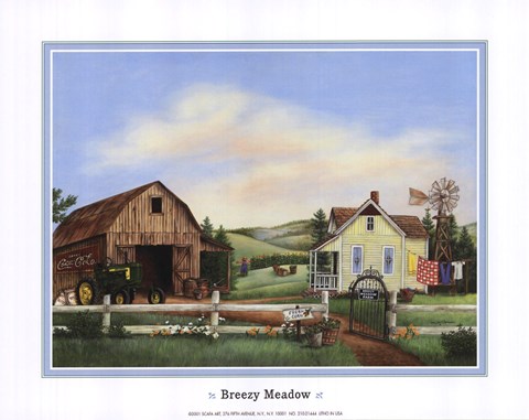 Framed Breezy Meadows Print