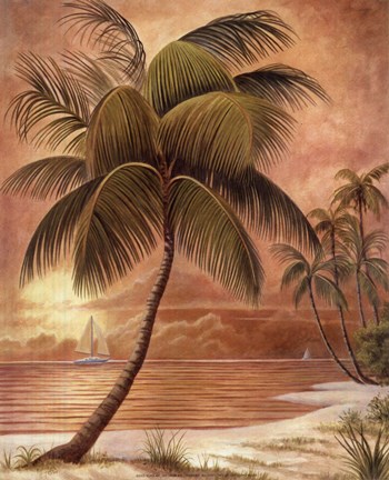 Framed Island Palm III Print
