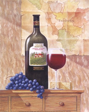 Framed Villa Dorazi - Chianti Print