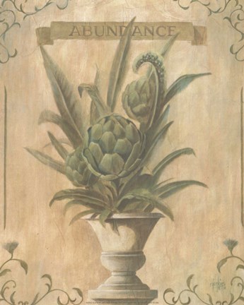 Framed Artichoke - Abundance Print