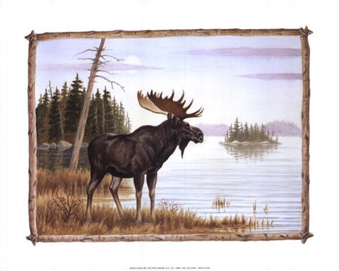 Framed Mighty Moose Print