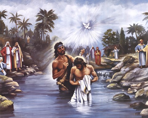 Framed White Baptism Print