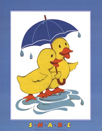 Framed Ducks - Share Print