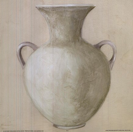 Framed Vase III Print