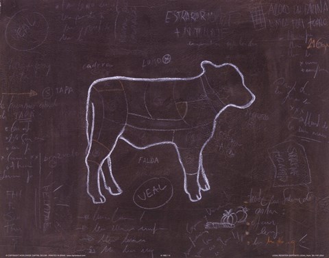 Framed Veal Print