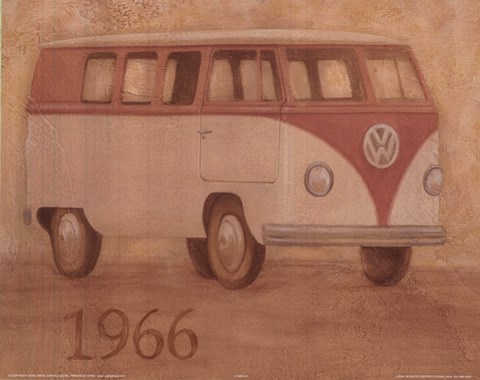 Framed Volkswagon Bus Print