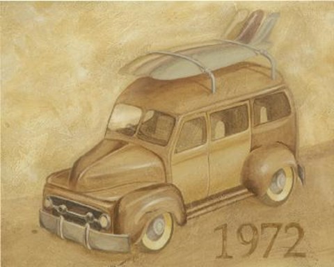 Framed 1972 Car Print
