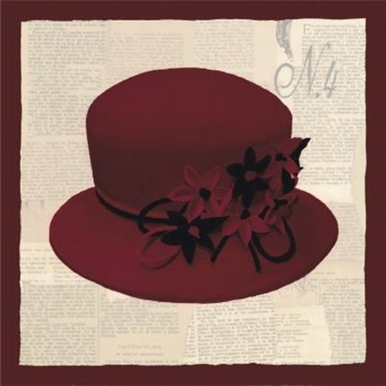 Framed Red Hat Print