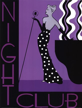 Framed Night Club Print