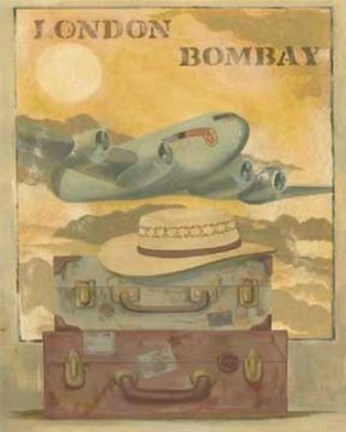 Framed Airplane - London Bombay Print