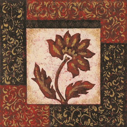 Framed Arabesque I Print