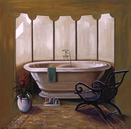 Framed Corromandel Bath I Print