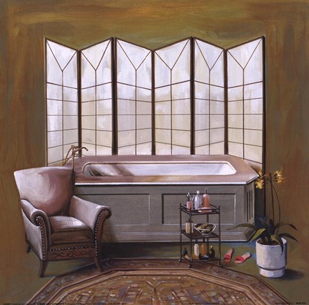 Framed Corromandel Bath II Print