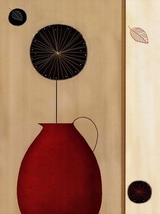 Framed Red Pitcher Print