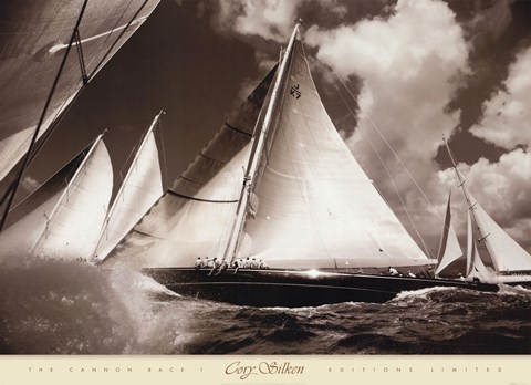 Framed Cannon Race I Print