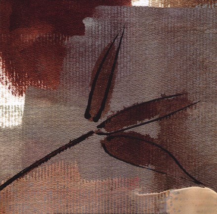 Framed Leaf Gesture II Print