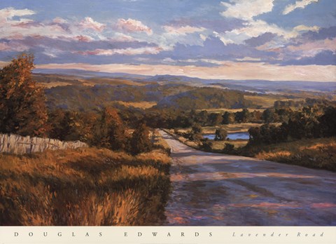 Framed Lavender Road Print