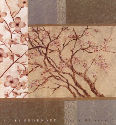 Framed Apple Blossom I Print