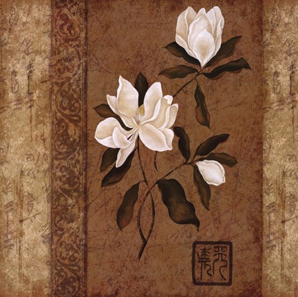 Framed Magnolia Stripe II Print