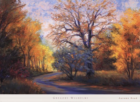 Framed Autumn Road Print