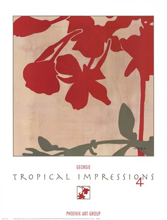Framed Tropical Impressions 4 Print
