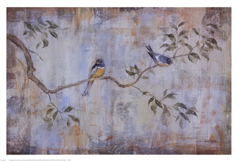 Framed Les Oiseaux Print