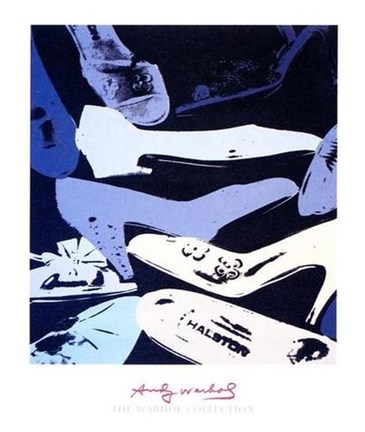Framed Diamond Dust Shoes, 1980-1 (blue-grey) Print