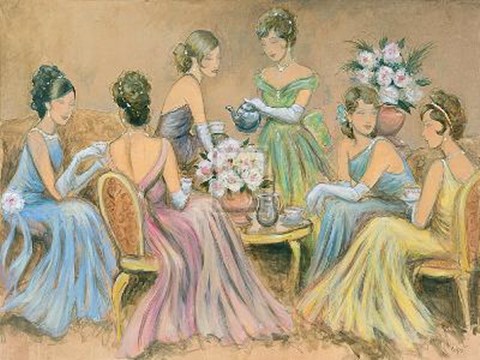 Framed Elegant Tea II Print