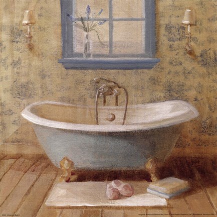 Framed Victorian Bath I Print