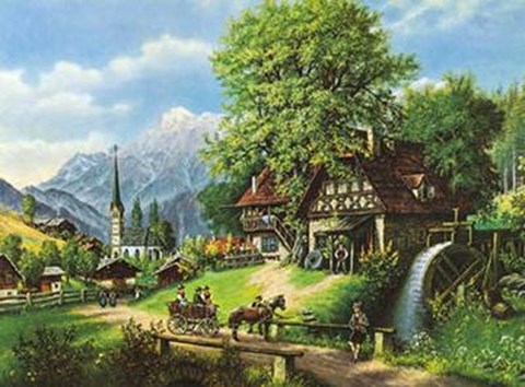 Framed Pfingstmorgen Print