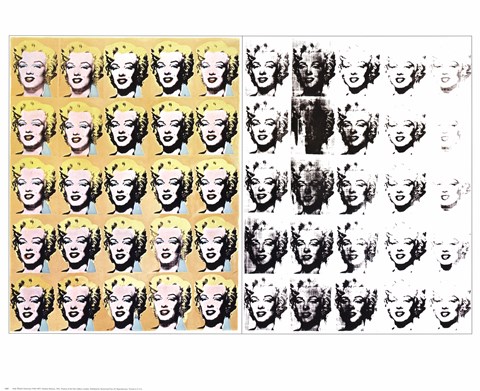 Framed Marilyn x 50 Print
