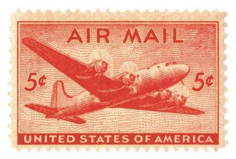 Framed Air Mail Stamp - 5C Print