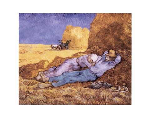Framed Siesta, c.1889 Print