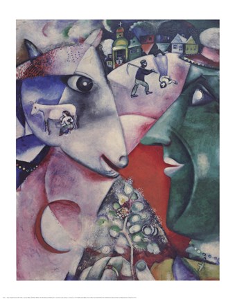 Framed I and the Village Print