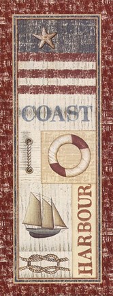 Framed Coastal I - Mini Print
