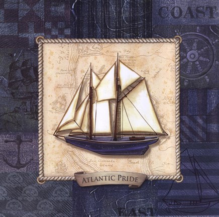 Framed Sailing II Print