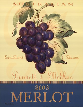 Framed Merlot Print