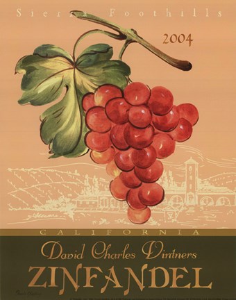 Framed Zinfandel - Mini Print