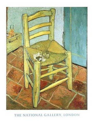 Framed Van Gogh&#39;s Chair Print