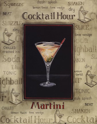 Framed Martini - Mini Print