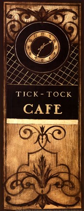 Framed Tick Tock Cafe Print