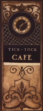 Framed Tick Tock Cafe - Petite Print