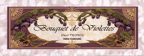 Framed Bouquet De Violettes - Grande Print