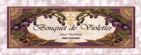 Framed Bouquet De Violettes - Grande Print