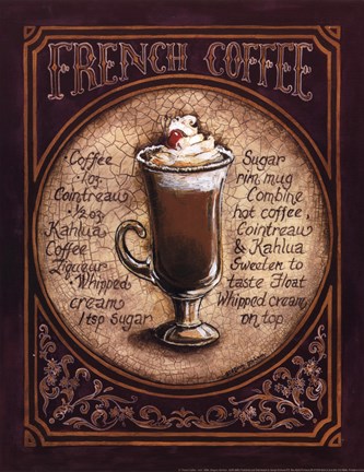 Framed French Coffee - Mini Print