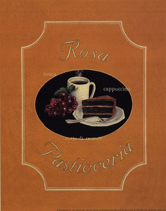 Framed Rosa Pasticceria - Mini Print