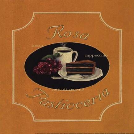 Framed Rosa Pasticceria - Special Print